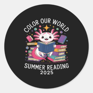Sticker Rond Couleur Notre Programme Mondial De Lecture Été 202