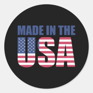 Sticker Rond Couleur personnalisée fabriquée avec le drapeau 