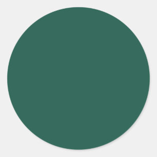 Sticker Rond Couleur pleine verte opale