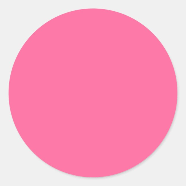Sticker Rond Couleur rose pâle Tendance Modèle noir (Devant)