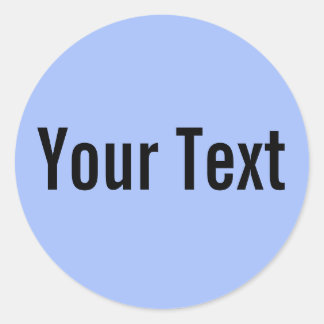 Sticker Rond COULEUR SEULEMENT | bleu clair + votre texte
