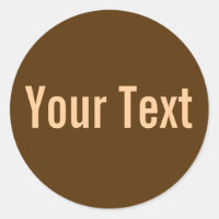 COULEUR SEULEMENT | brun foncé + votre texte