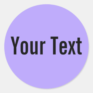 Sticker Rond COULEUR SEULEMENT | lumière violette + votre texte