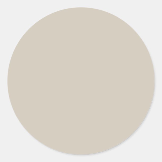 Sticker Rond Couleur solide beige accessible (Devant)