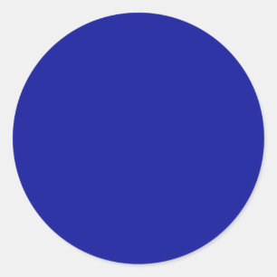 Sticker Rond Couleur solide bleu cadmium