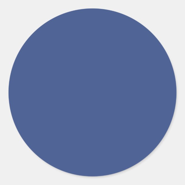 Sticker Rond Couleur solide bleu-violet (Devant)