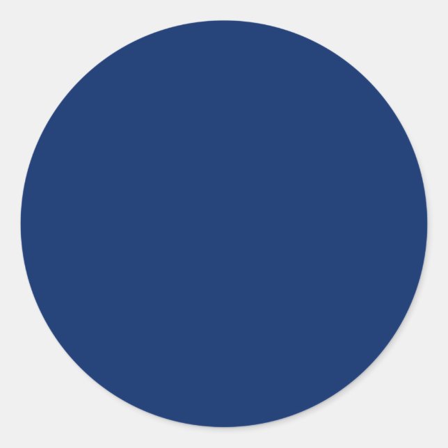 Sticker Rond Couleur solide bleue royale (Devant)