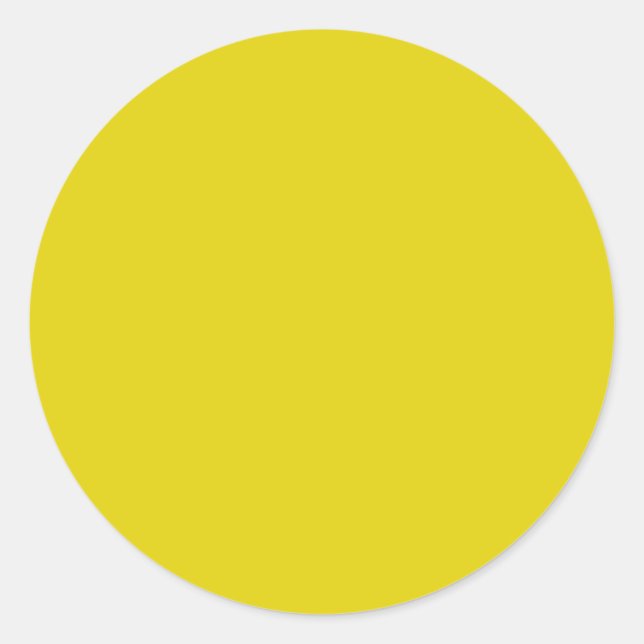 Sticker Rond Couleur solide Citrine (Devant)