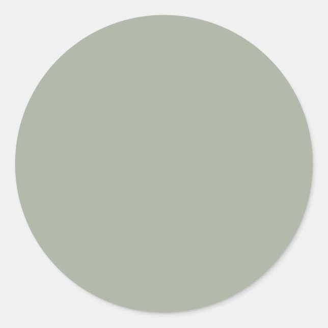 Sticker Rond Couleur solide Désert Sage (Devant)