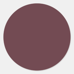 Sticker Rond Couleur solide Maroon profonde