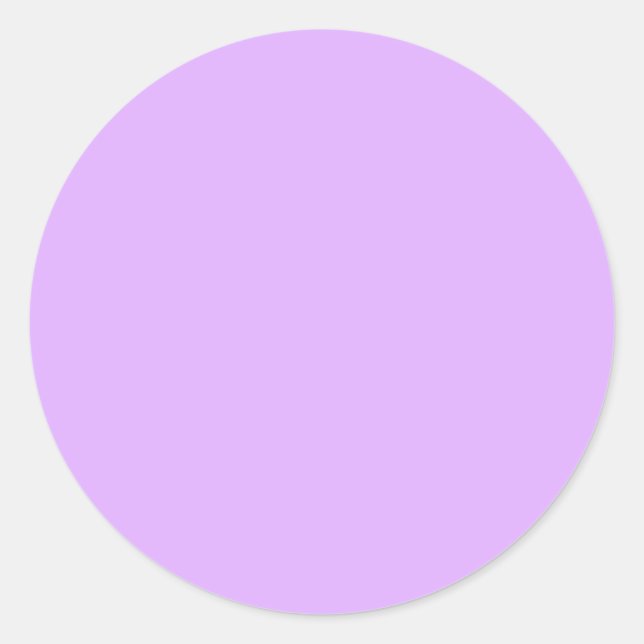 Sticker Rond Couleur solide Mauve (Devant)