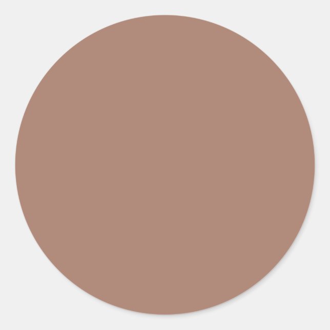 Sticker Rond Couleur solide Mocha Mousse (Devant)