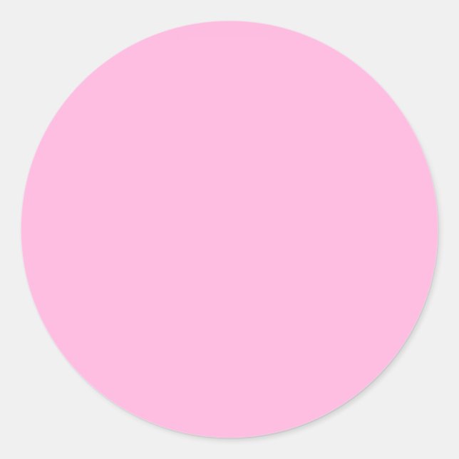 Sticker Rond Couleur solide rose pâle (Devant)