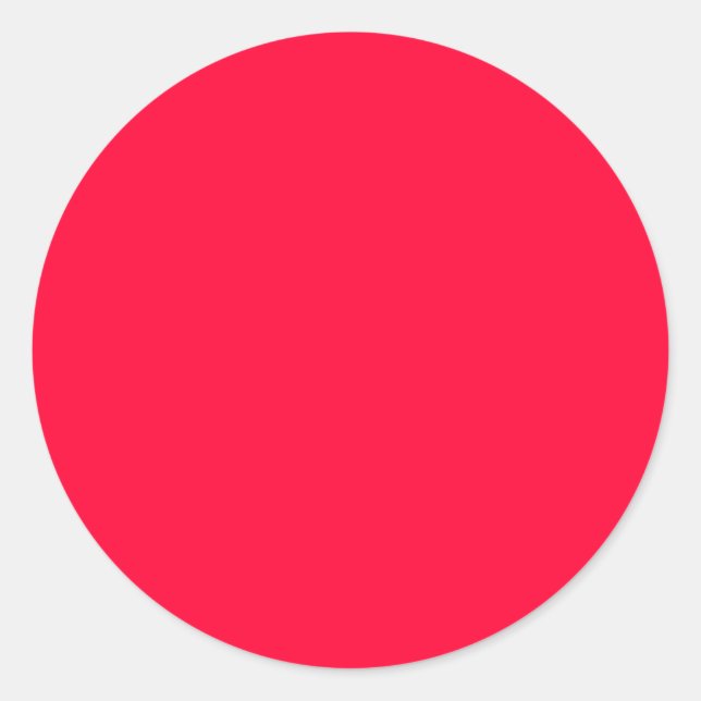 Sticker rond, Couleur solide, Rouge (Devant)