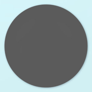 Sticker Rond Couleur solide simple de gris foncé