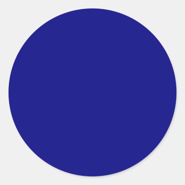 Sticker Rond Couleur uni bleu marine (Devant)