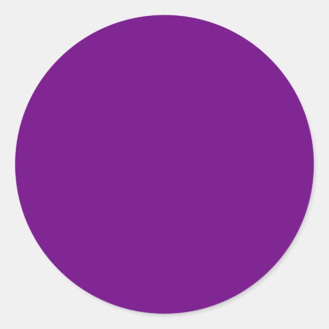 Sticker Rond Couleur Uni Violet (Devant)