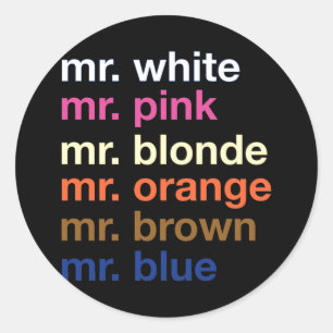 Sticker Rond Couleurs de gangster
