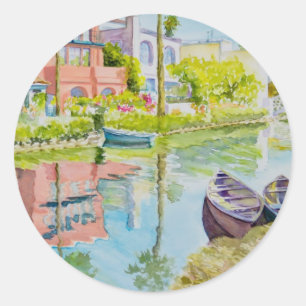 Sticker Rond Couleurs de Venise