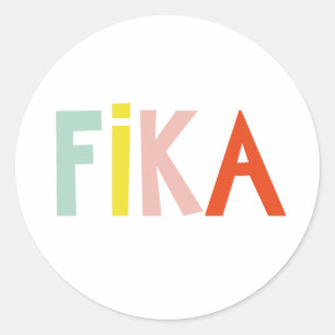 Sticker Rond Couleurs Fika