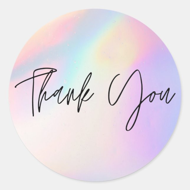 Sticker Rond Couleurs Merci (Devant)