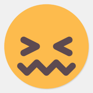 Sticker Rond Couleurs personnalisées Emoji Adorables