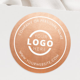 Sticker Rond Couleurs personnalisées Logo de l'entreprise Étiqu