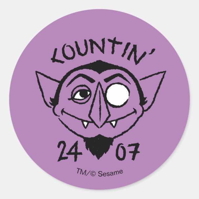 Sticker Rond Count von Count Patinage Logo - Countin' 24/7 (Devant)