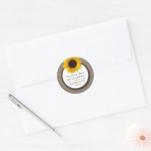 Country Rustic Tournesol & Mariage Burlap