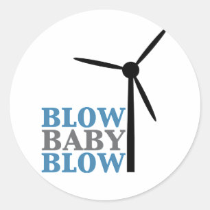 Sticker Rond coup de bébé de coup (énergie éolienne)