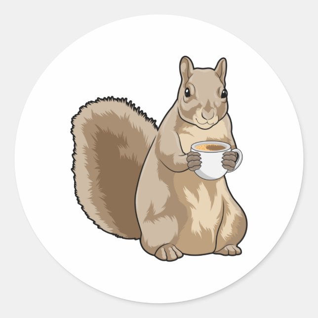 Sticker Rond Coupe de coffee (Devant)