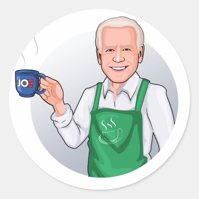 Sticker Rond Coupe Joe (Devant)