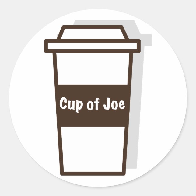 Sticker Rond Coupe Joe (Devant)
