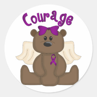 Sticker Rond Courage