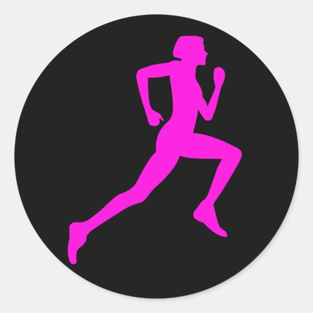 Sticker Rond Coureur (Devant)