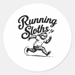 Sticker Rond Courir Des Parcelles Lentes Mais Régulières ! Auto