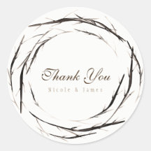 Couronne de brindilles et de branches rustiques Fa