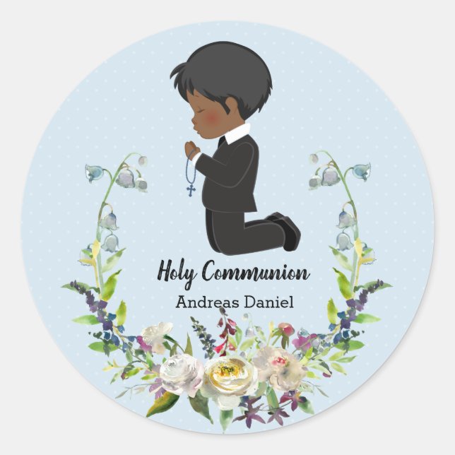 Sticker Rond Couronne de la Sainte Communion (Devant)