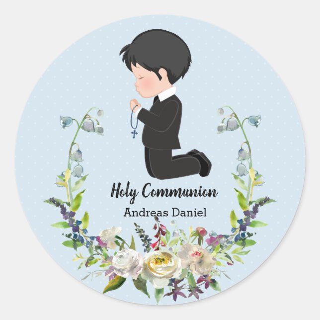 Sticker Rond Couronne de la Sainte Communion (Devant)