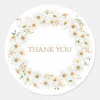 Couronne de marguerite blanche aquarelle joli merc