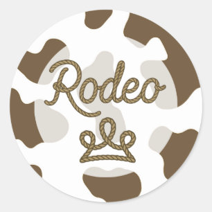 Sticker Rond Couronne de Princesse de Rodéo Country Western Mar