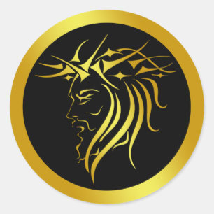 STICKER ROND COURONNE DE THORES