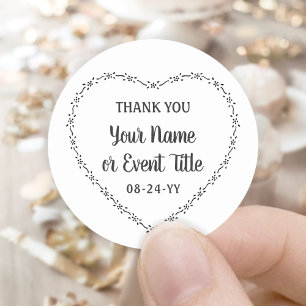 Sticker Rond Couronne florale simple et rustique pour mariage c