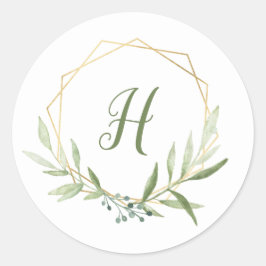 Sticker Rond Couronne géométrique
