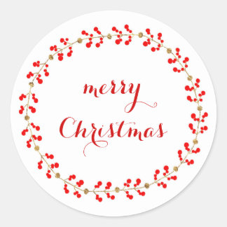 Sticker Rond Couronne or et rouge