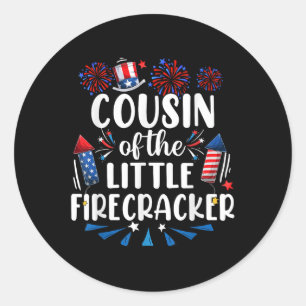 Sticker Rond Cousin Du Petit Pirateur 4 juillet Naissance