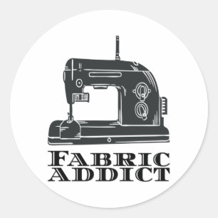 Sticker Rond Couture - Addict de tissu