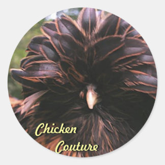 Sticker Rond Couture de poulet