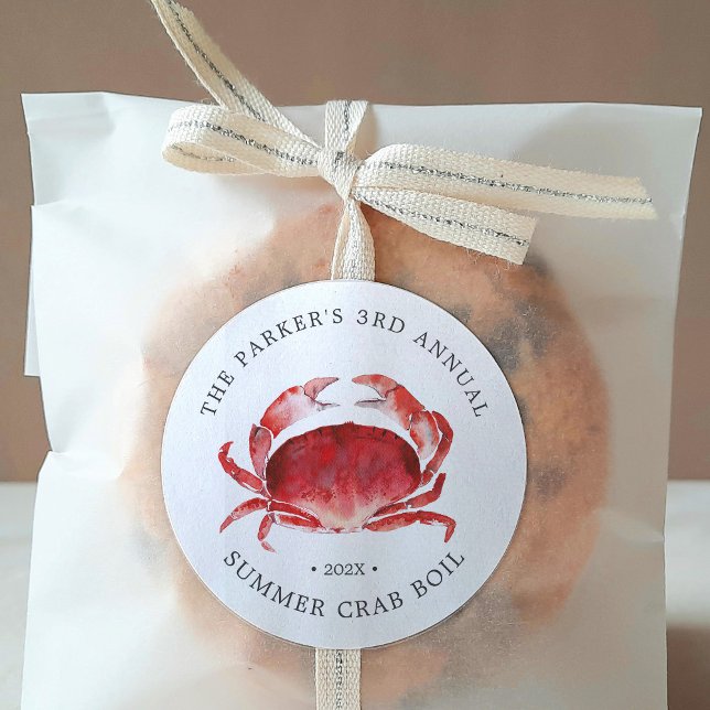 Sticker Rond Crabe Crimelle | Crab Boy, événement (Créateur téléchargé)