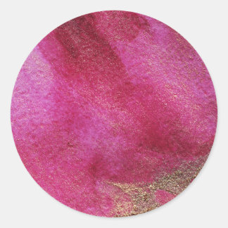 Sticker Rond Cranberry Gold